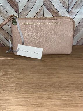 Katie Loxton NEW Blush Pink Pebbled Wristlet